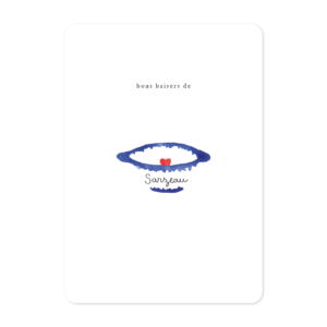 Carte addition aquarelle thème carte postale ville illustration