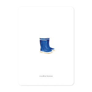 Carte illustrée à l’aquarelle inspiration bretonne