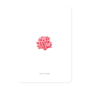 Carte illustrée à l’aquarelle inspiration bord de mer Bretagne