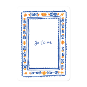 Illustration décorative aquarelle pour dire je t'aime