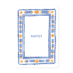 Illustration décorative aquarelle pour dire merci