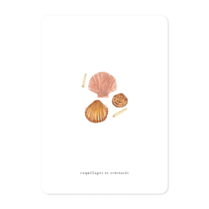 Carte illustrée à l’aquarelle inspiration bord de mer Bretagne